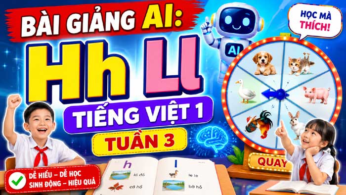 Bài giảng AI Hh Ll - Tiếng Việt 1 tuần 3: Trò chơi chăm sóc vật nuôi hấp dẫn các em